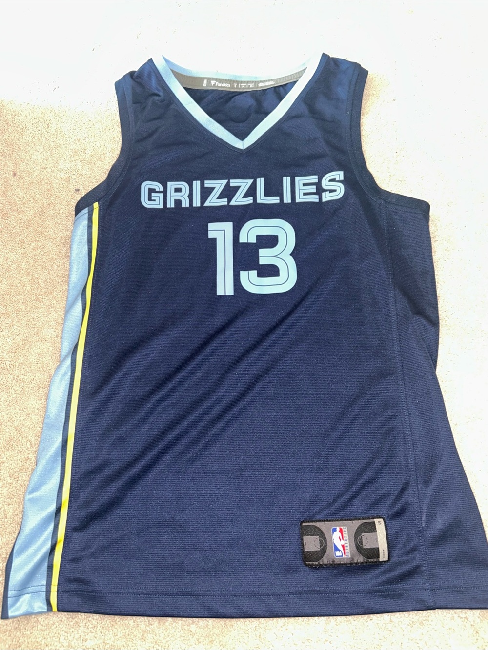 New Men’s/Unisex Memphis Grizzlies #13 Navy Basketball Jersey